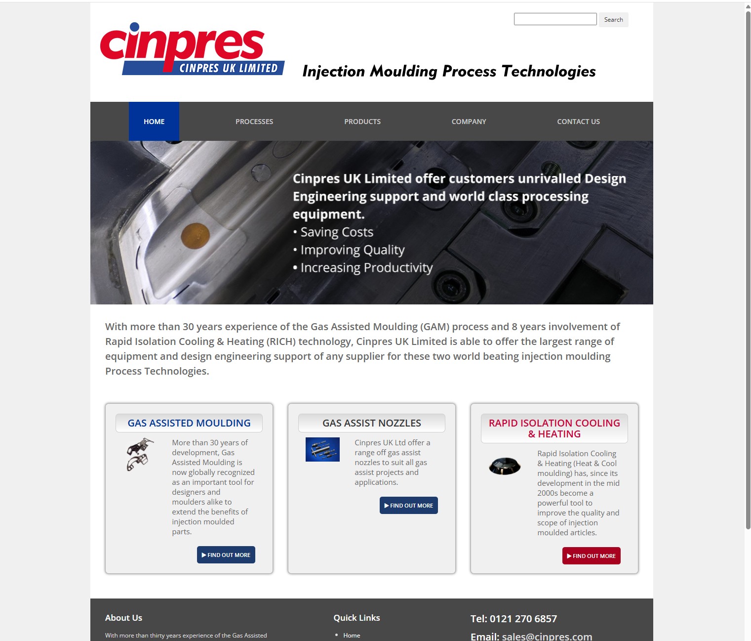 Before — original website
